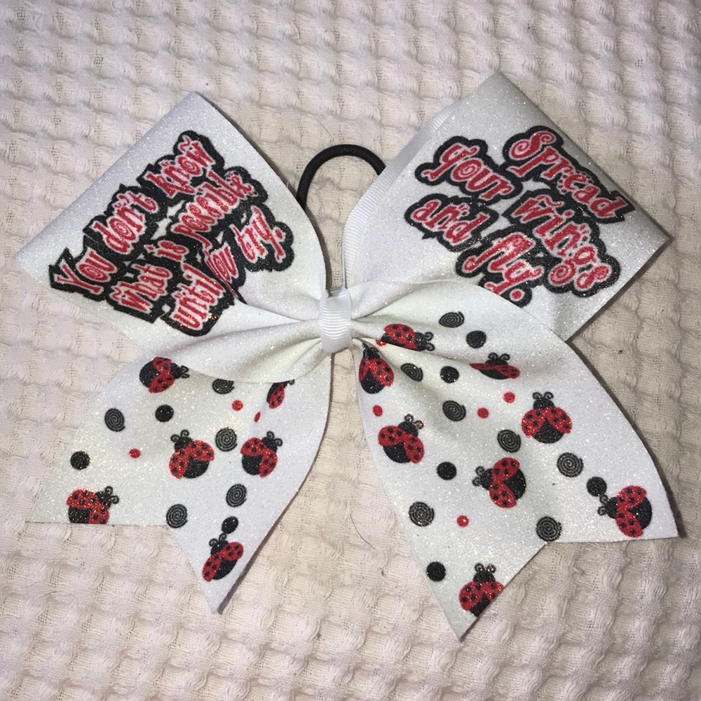 Ladybug Cheer Bow